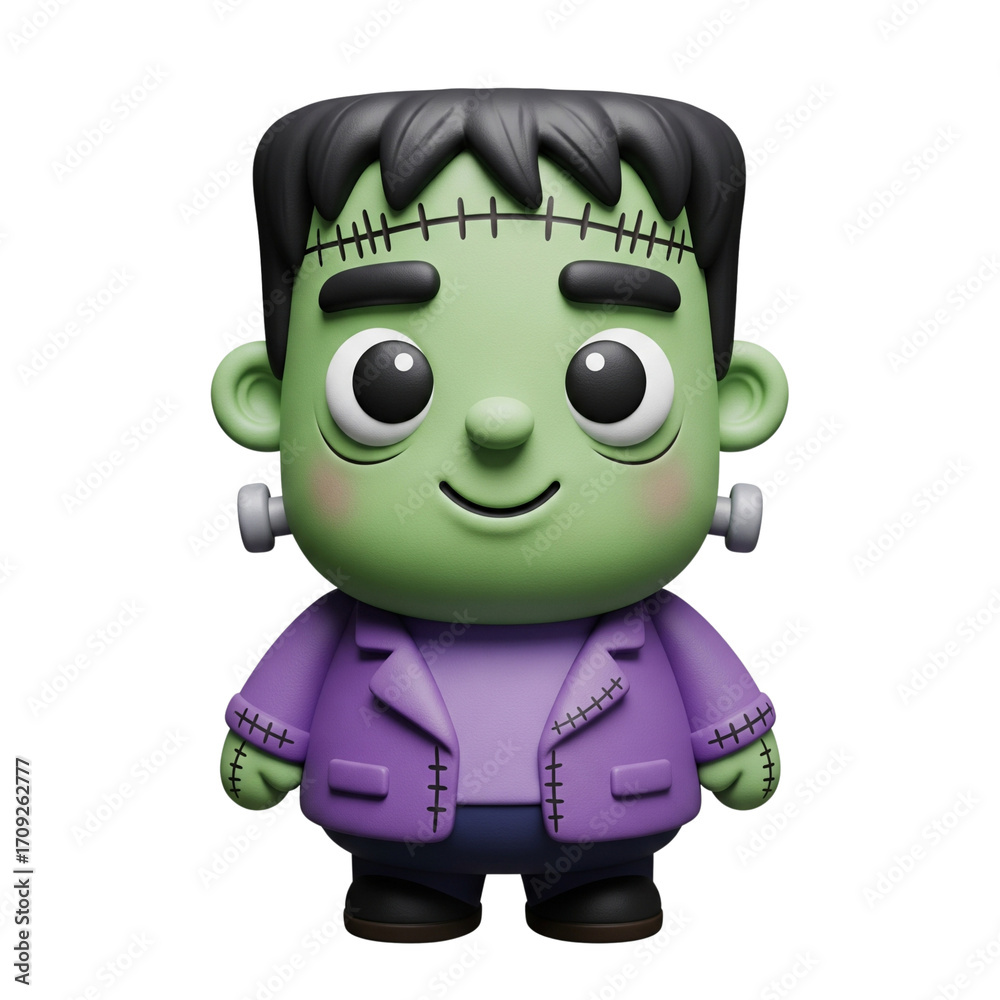 Obraz premium Cute Frankenstein Monster Figurine