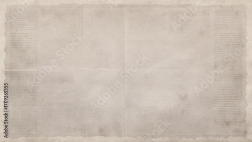 Newspaper Texture Background with Faded Ink and Wrinkles for Collage Design