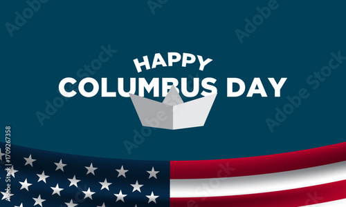 Columbus Day Background Design.