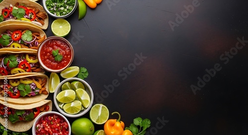 Delicious Tacos with Toppings.