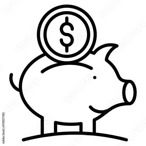 Save Money line icon