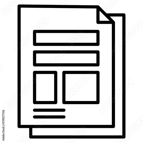 Layout line icon