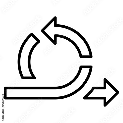Agile line icon