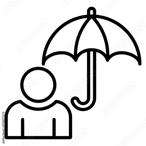 Insurer line icon