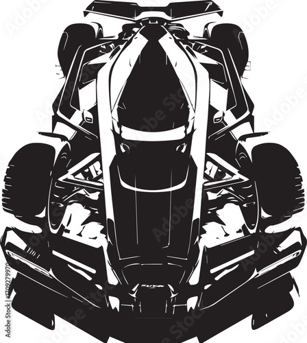 Formula Racing Car: A sleek, high-performance formula racing car, meticulously designed for speed and precision, stands as a symbol of innovation in the world of motorsport.