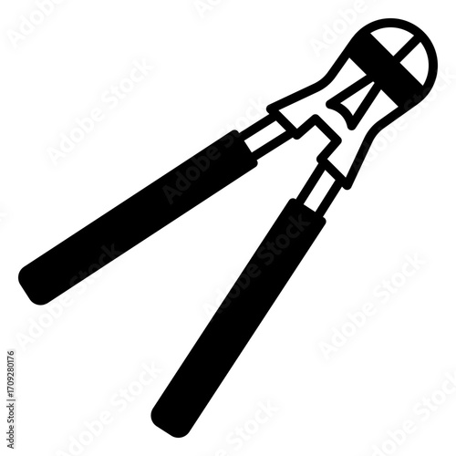 Bolt Cutters Tool Isolated on White Background