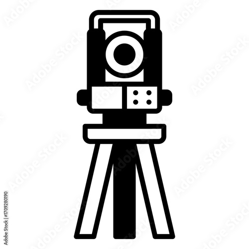 Theodolite Surveying Instrument on Tripod