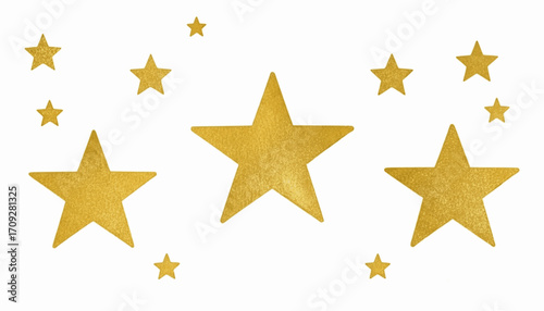 Gilded Night Golden stars isolated watercolor vector illustration svg