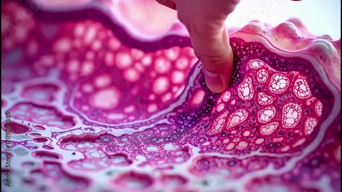 Wallpaper Mural Captivating Close-Up - The Intricate Dance of Colors Torontodigital.ca