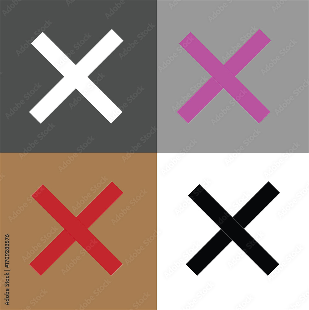 Obraz premium cross icon