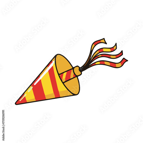party horn vector illustration design