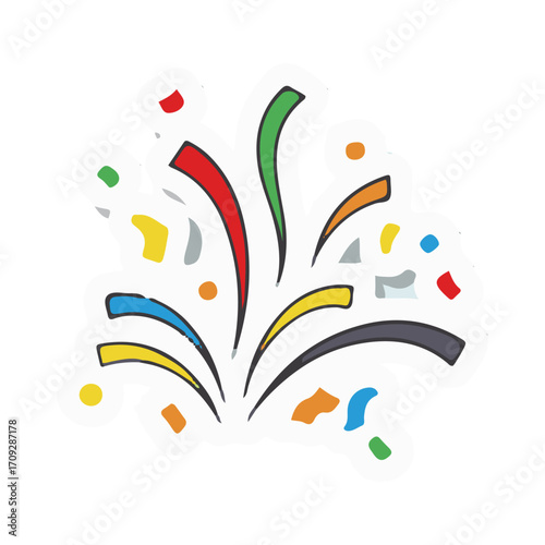 party horn vector illustration design