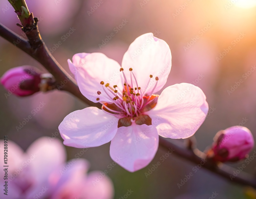 Obraz premium Blossoming spring flower in soft light