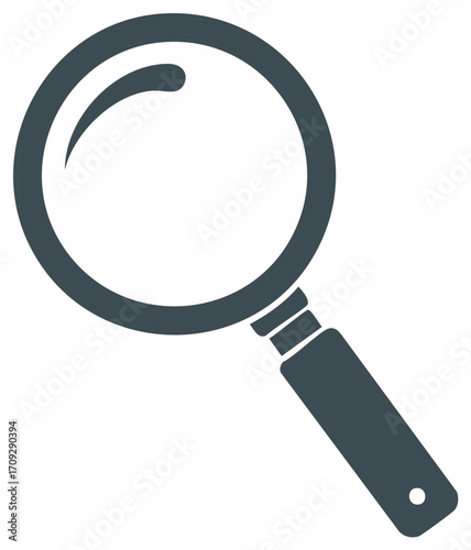 Magnifying Glass Illustration Symbol for Investigation, Examination and Search