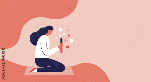 Stylized illustration of a happy bride and groom on their wedding day, holding a beautiful floral bouquet. Represents love, commitment, and celebration for invitations or lifestyle content.