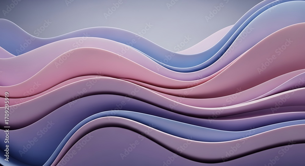 Fototapeta premium Abstract Wave Patterns in Pastel Colors.