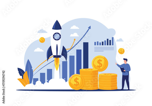 Launching a successful business growth strategy with financial planning.