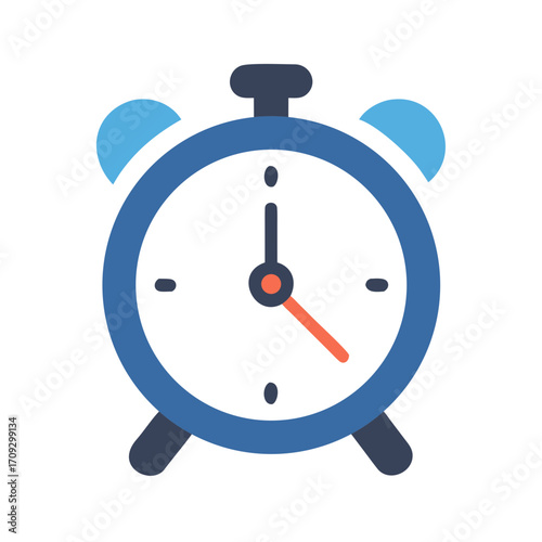 Vintage Alarm Clock Icon — Analog Wakeup Timer