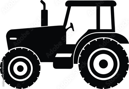  a tractor on a white background