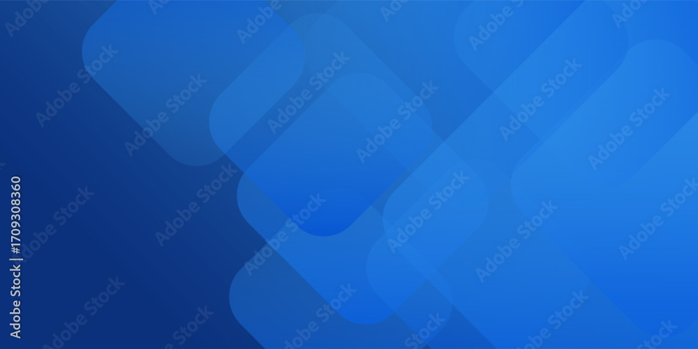 Fototapeta premium Abstract Blue Geometric Gradient Background. A modern abstract blue background with smooth geometric shapes and gradient layers. Clean and professional design, perfect for business presentations.