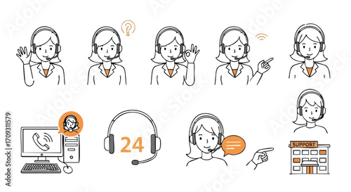 Friendly support agents assist with inquiries, offering 24/7 help and solutions with a smile.