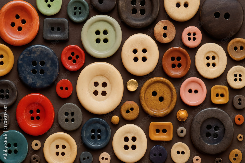 Obraz premium たくさんのボタン