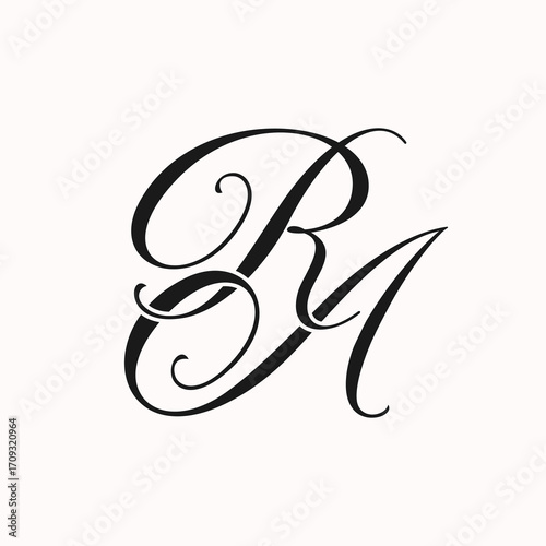 RA fashion luxury initial logo vector