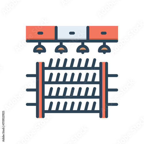 Color illustration icon for education