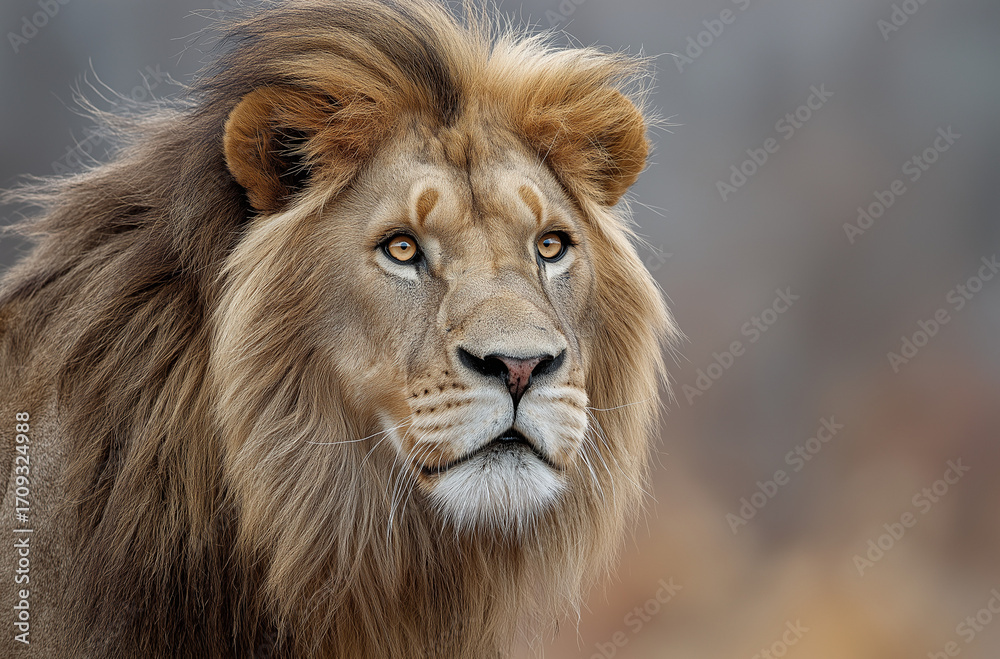 Obraz premium a lioness baring her teeth in an aggressive manner, lion, animal, cat.