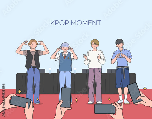KPOP 문화 일러스트