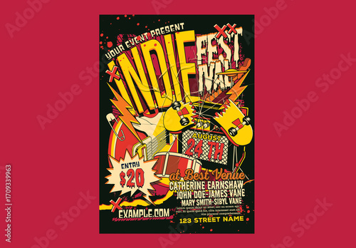 Indie Music Festival Flyer