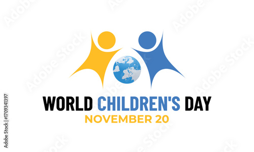 World Children’s Day on November 20 promotes children’s rights, equality, health, safety, and education, inspiring a better future for every child. Universal Children's Day. creative concept. banner.