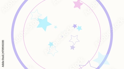 かわいい星のループ4K背景