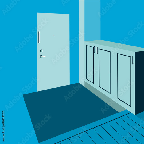玄関イラスト
