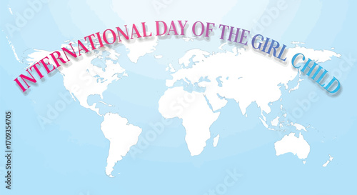 Vector art of international day of the girl child