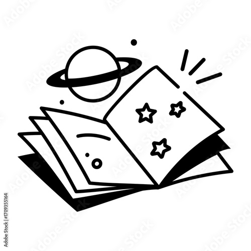 A hand drawn style icon showing a space shelter
