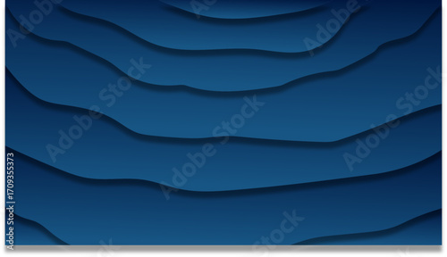 flat minimalist papercut vector blue color background 4k resolution
