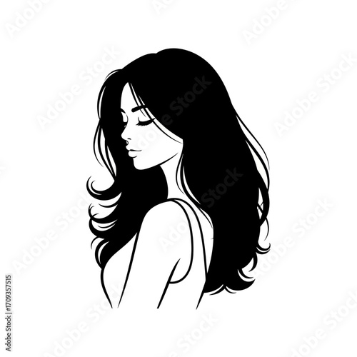 girl with long hair