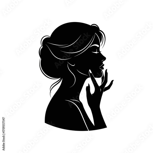 silhouette of a girl
