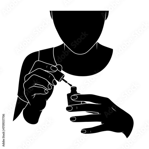 hand holding a key