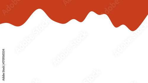 Abstract wavy reddish-brown design on a clean white background. Ideal for graphic resources, branding, headers, or minimalist backgrounds. Represents flow and organic shapes.
