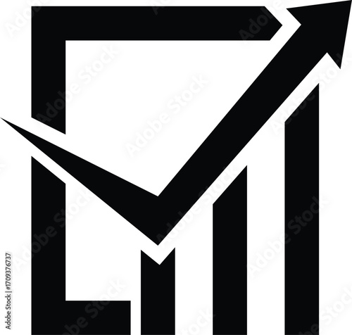 Accounting icon silhouette