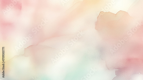 Soft Pastel Watercolor Background with Gentle Blending