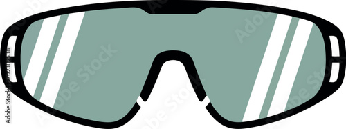 Modern sport sunglasses for active lifestyle and outdoor adventures vector