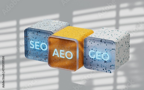 Answer Engine Optimization, AEO, SEO, Search Engine, AI Artificial Intelligence Marketing Machine Learning Technology, Search Engine, Ranking	
