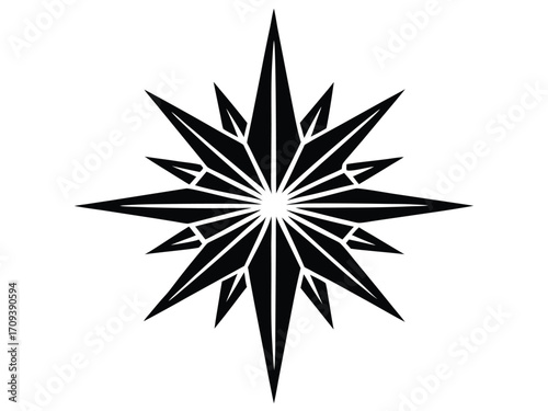 star of bethlehem vector icon