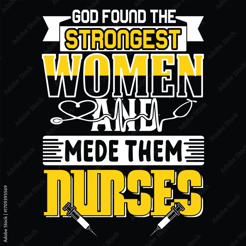 Obraz premium Nurse T Shirt Print Template, Typography Design For Shirt, Mugs, Iron, Glass, Stickers, Hoodies, Pillows, Phone Cases, etc