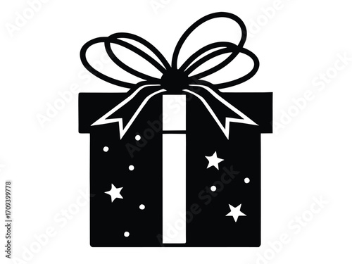 christmas wish gift vector icon