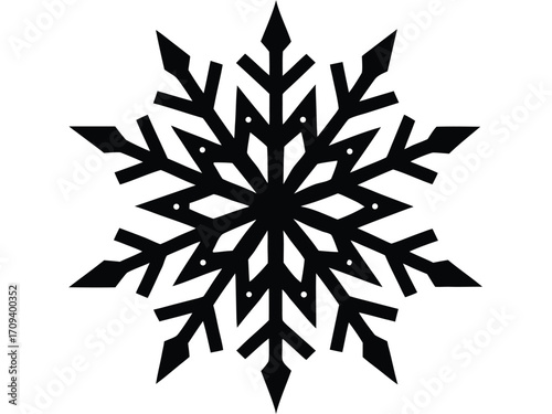 frosty snowflake vector icon