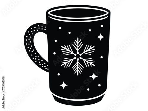 holiday mug vector icon